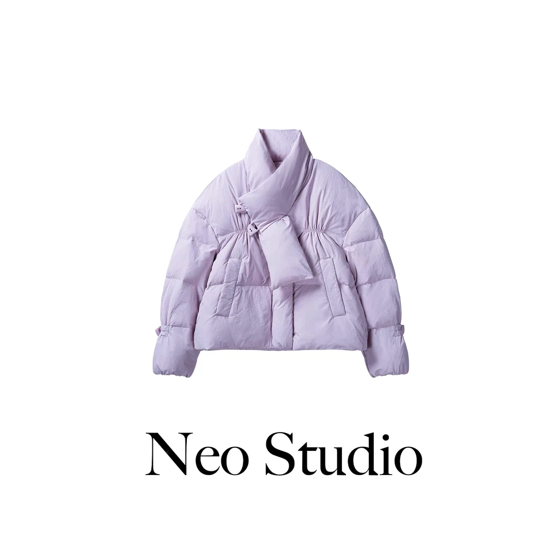 Neo Studio 24AW 双扣多巴胺舒适保暖抗风过年显瘦90白鸭绒羽绒服