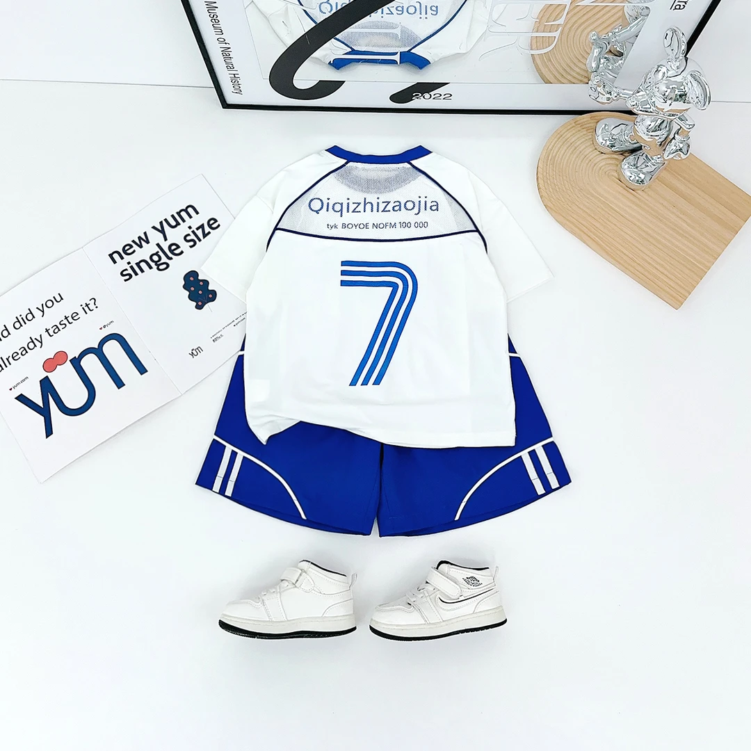 儿童套装夏季2025新款男童运动两件套洋气潮DF25059 悠悠童话童装