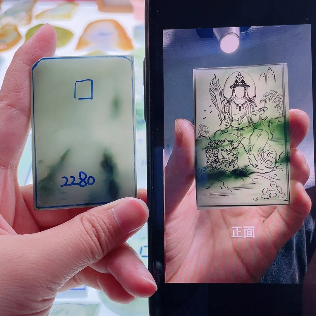 定制翡翠未镶嵌天然翡翠包工