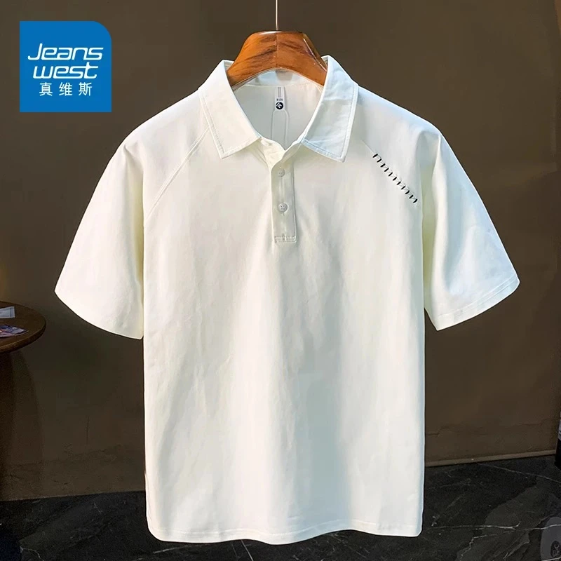 真维斯短袖polo衫2025夏季潮牌新款男士翻领体恤男款衬衫半袖衬衣