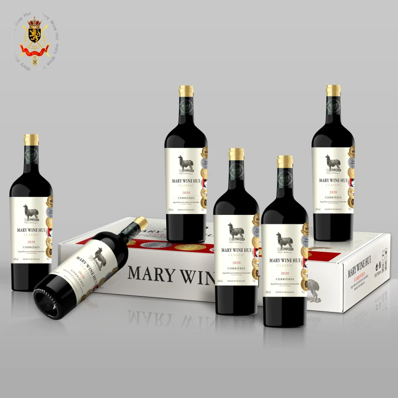 【爆款招牌羊驼】玛利酒荟羊驼荣耀干红葡萄酒16度750ML*6瓶