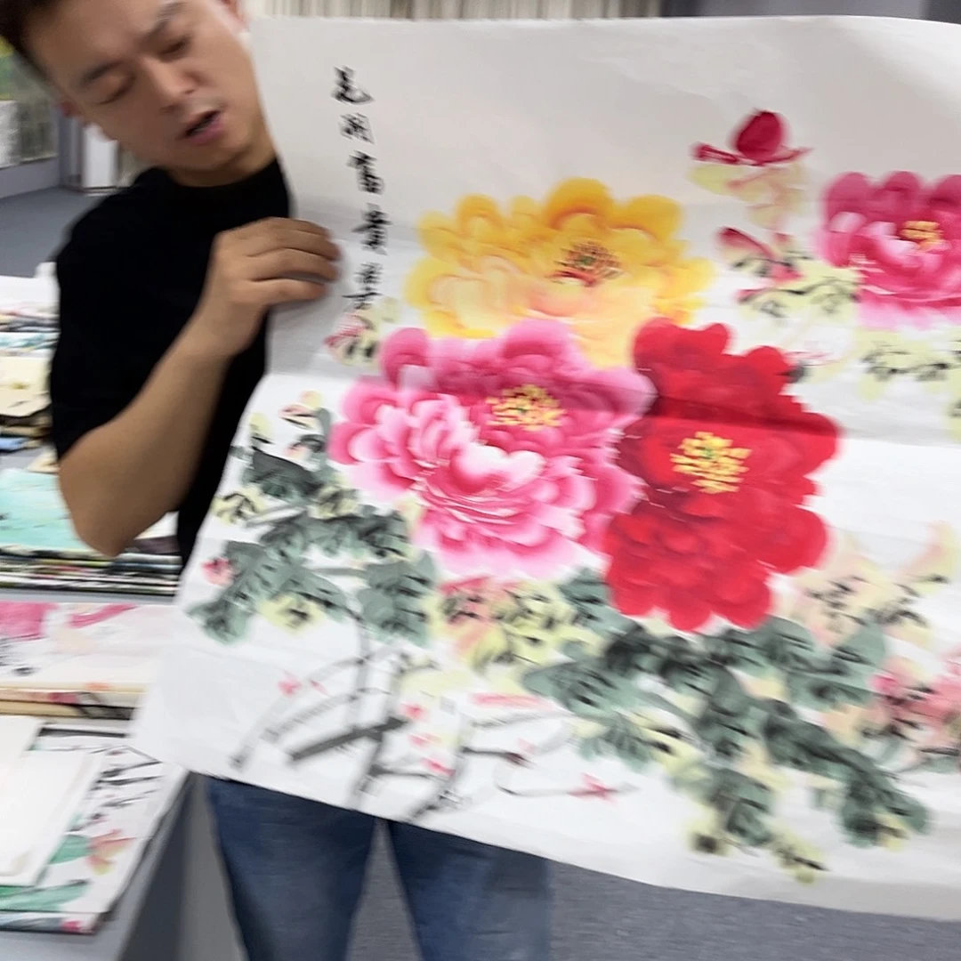 国画国画老师手绘作品