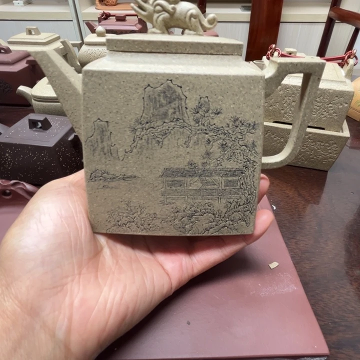 茶壶紫砂翻*皮芝麻段350c c