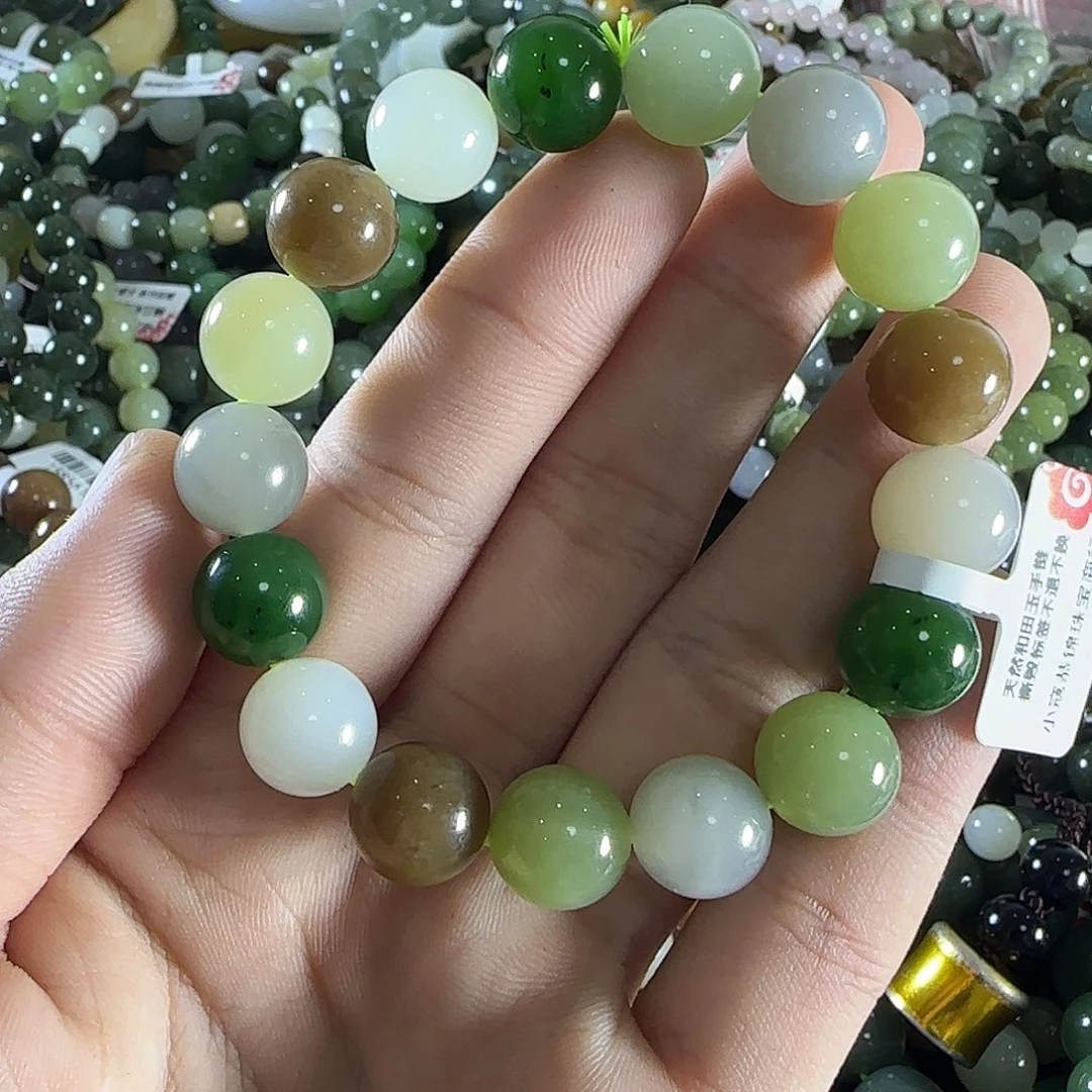 和田玉手链未镶嵌112