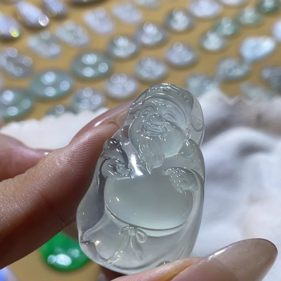 颈饰未镶嵌翡翠财爷爷