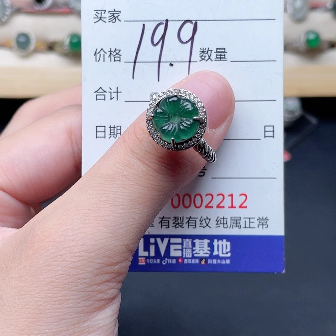 银S925镶嵌翡翠耳饰