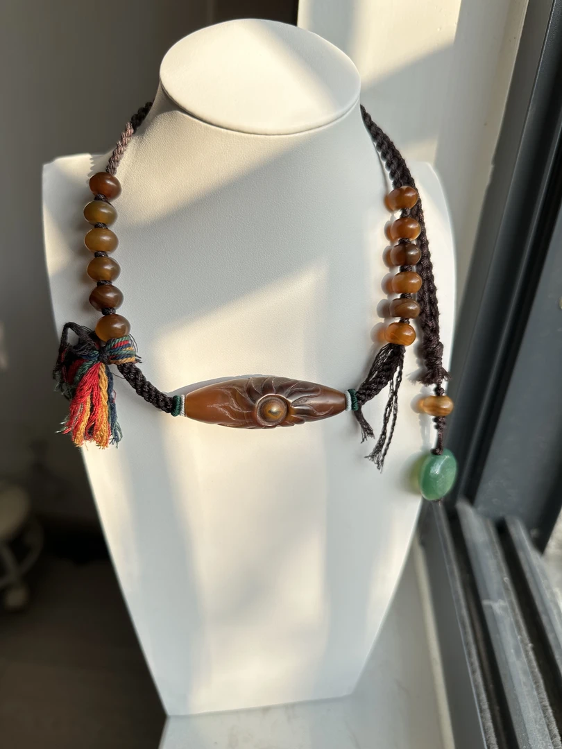 手工编织锁骨链 藏式手作个性复古民族风纯手工