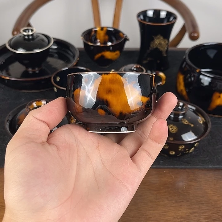 杯玳瑁釉禅定主人杯