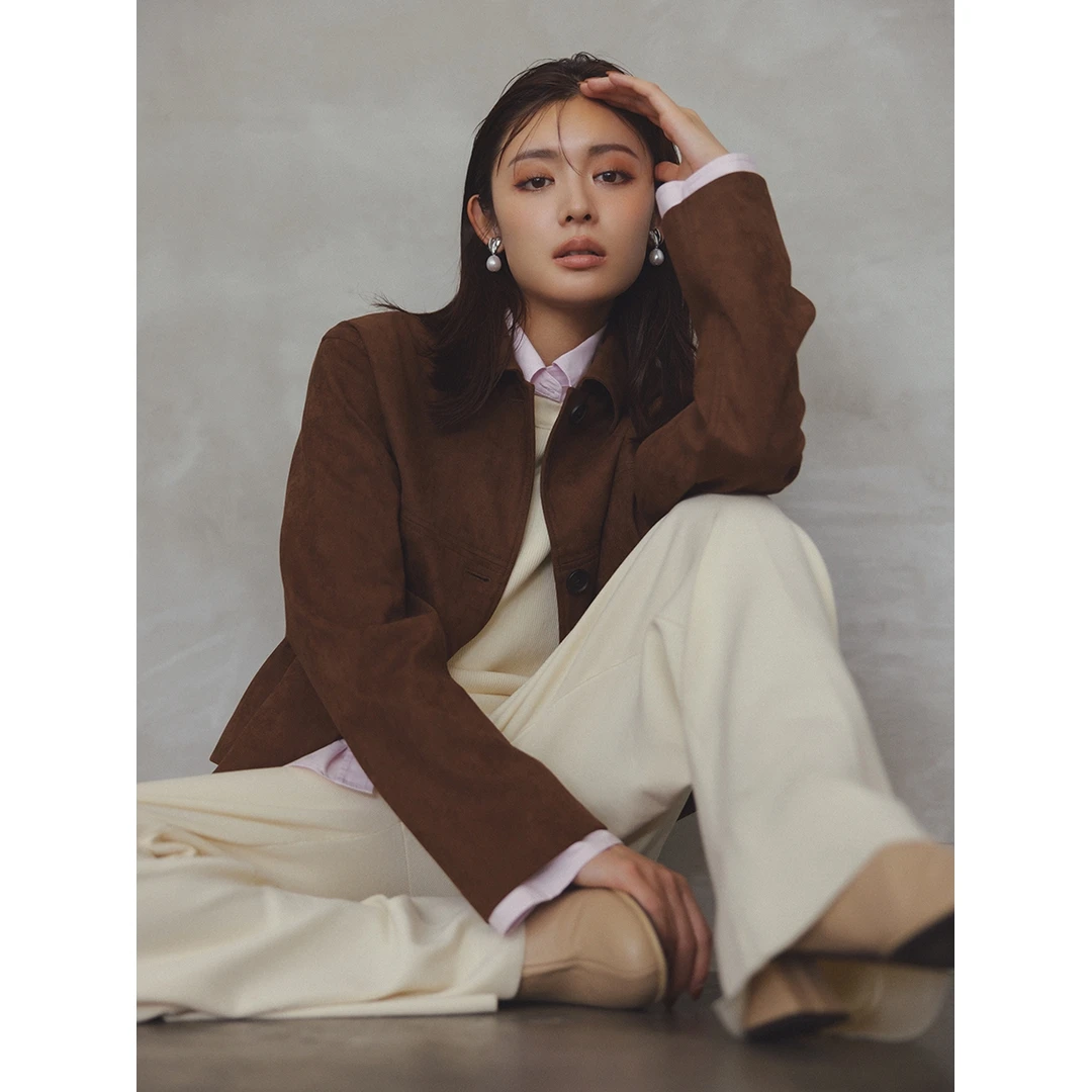 【MonTendre】M 秋季新款复古设计氛围短外套短款夹克落肩袖轻熟风