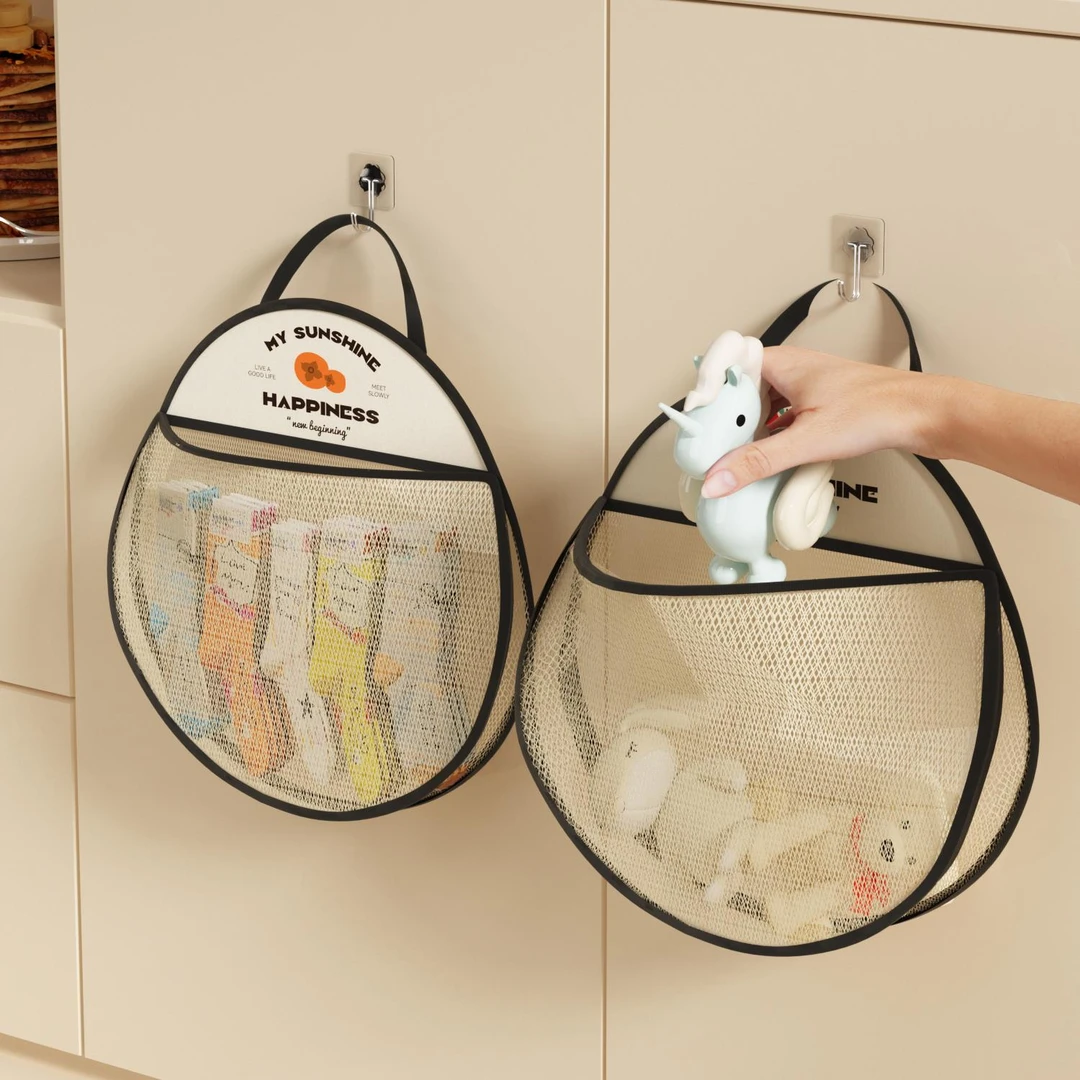 袜子收纳挂袋墙挂式内衣内裤衣柜门后床头壁挂悬挂式娃娃网兜神器