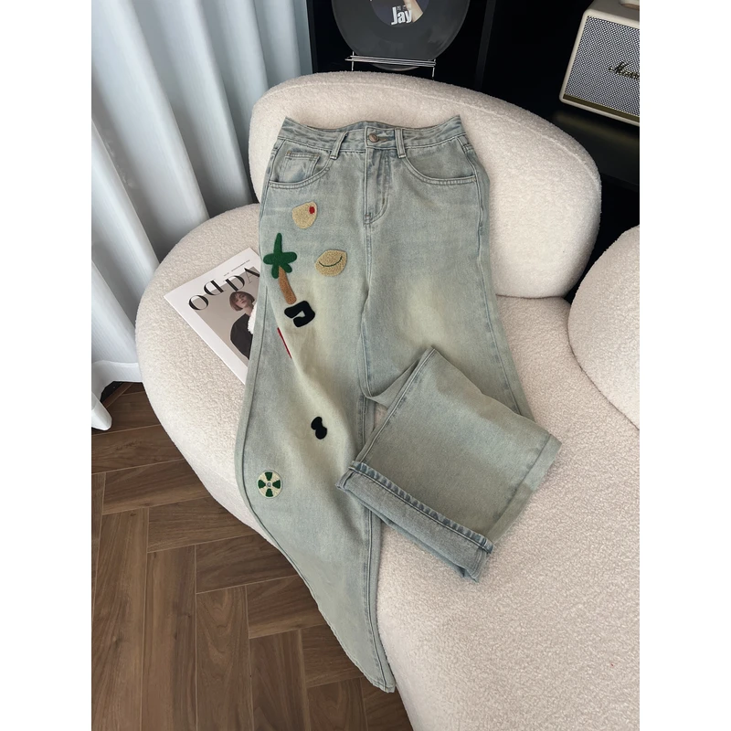 KAISIO春秋洋气高腰显瘦时尚百搭韩版穿搭牛仔裤2412166