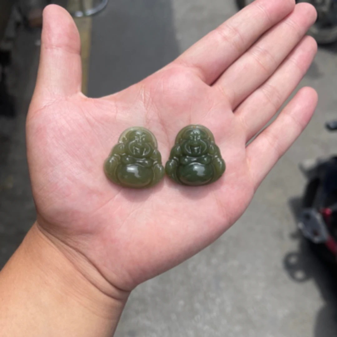 【和田玉佛公30】天然珠宝设计款和田玉佛公做工精美【多样性发一件】