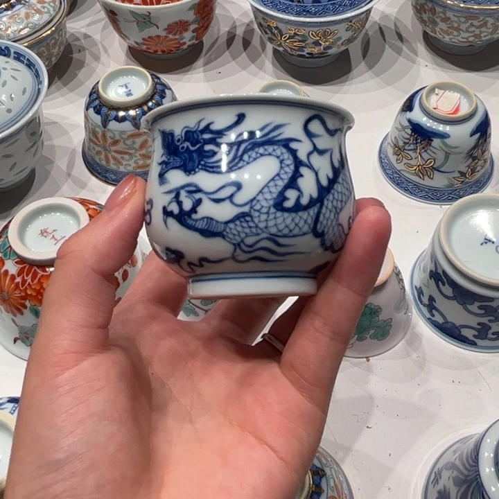 练***硬景德镇高温陶瓷杯子