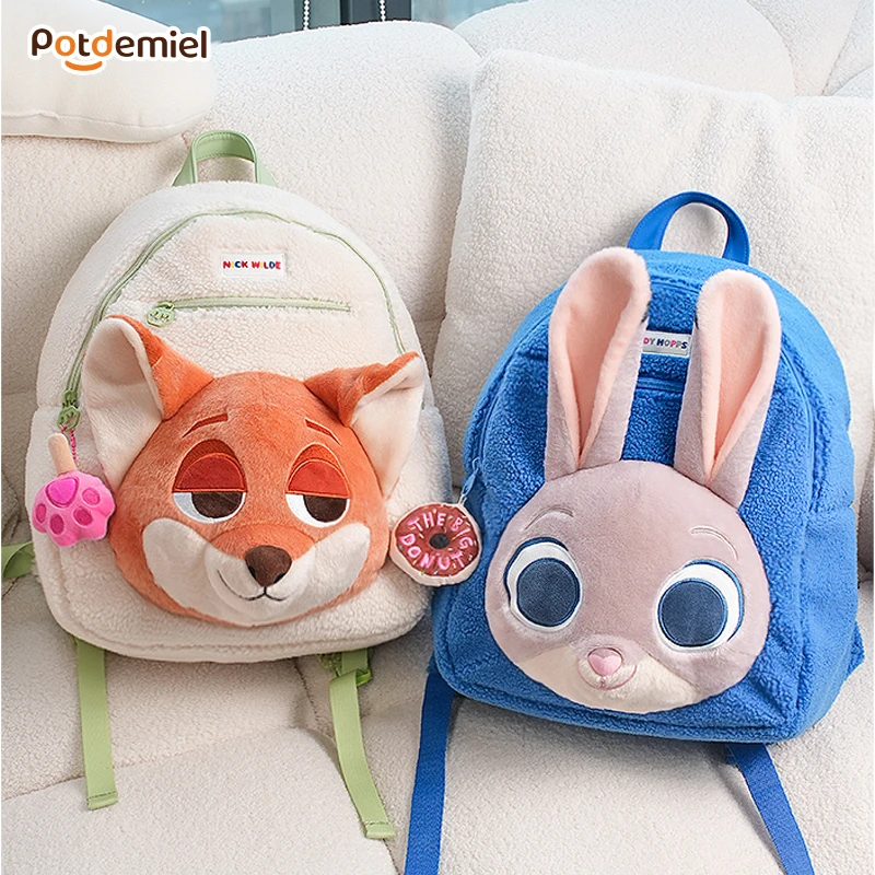 【圣诞礼物】蜂蜜罐疯狂动物城系列尼克朱迪卡通学生大容量双肩书包