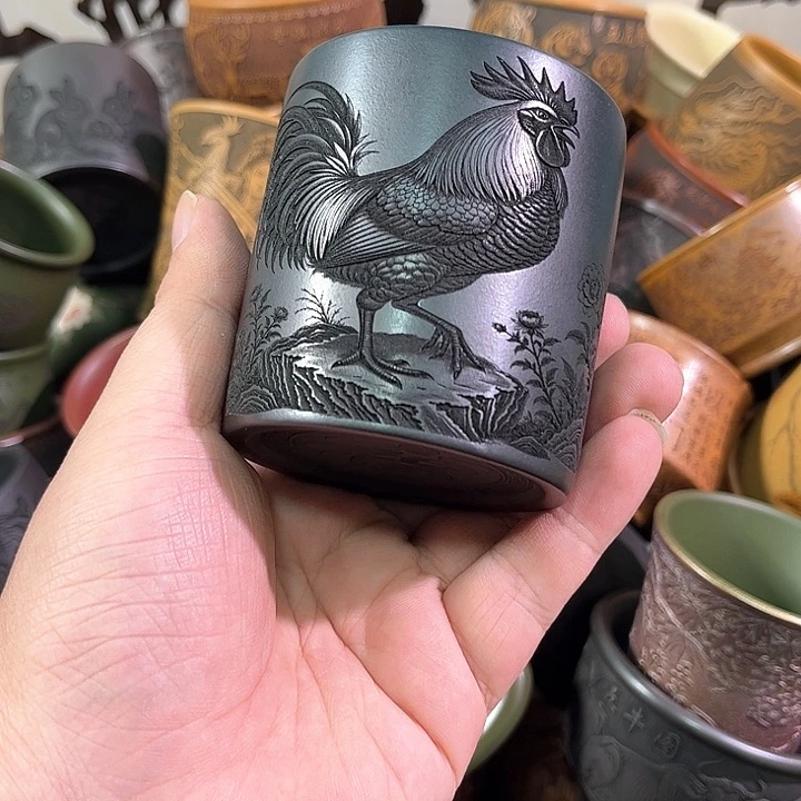 茶杯紫砂全手工紫砂主人杯