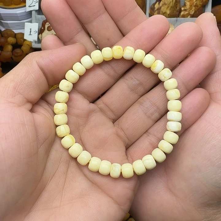 蜜蜡未镶嵌裸石天然蜜蜡白蜡手串