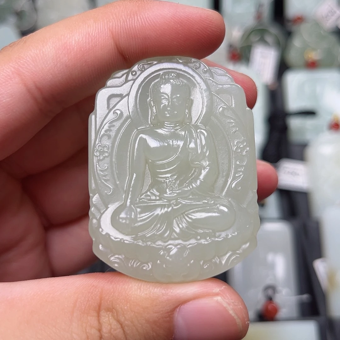 和田玉未镶嵌挂件