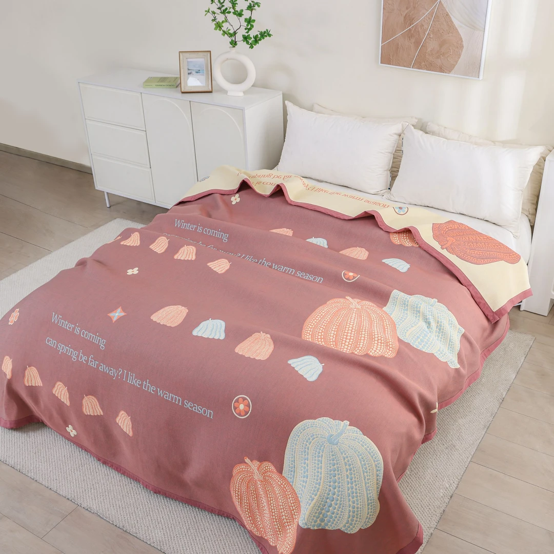 【丰收季节】200*230简约款宽边重工艺多功能床盖