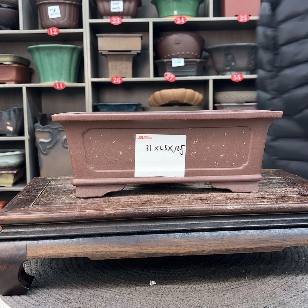 紫砂花盆紫砂的颜色很好看呀