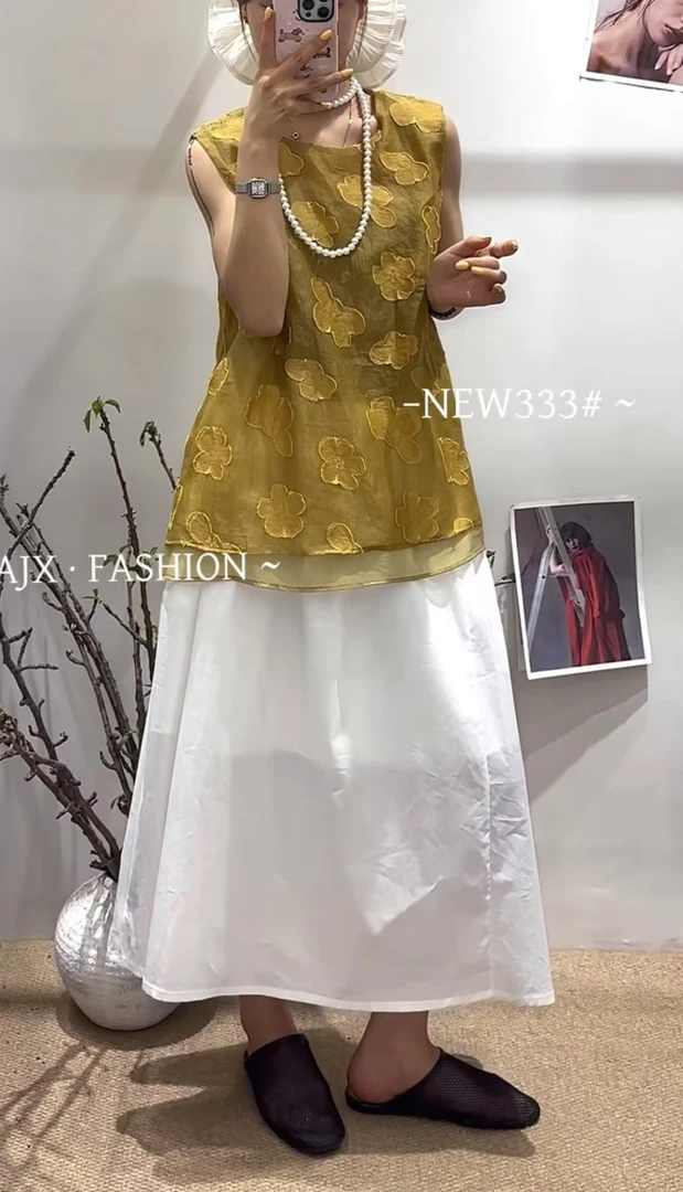 静静推荐 中国风女装新款高级感新中式提花马甲单件3