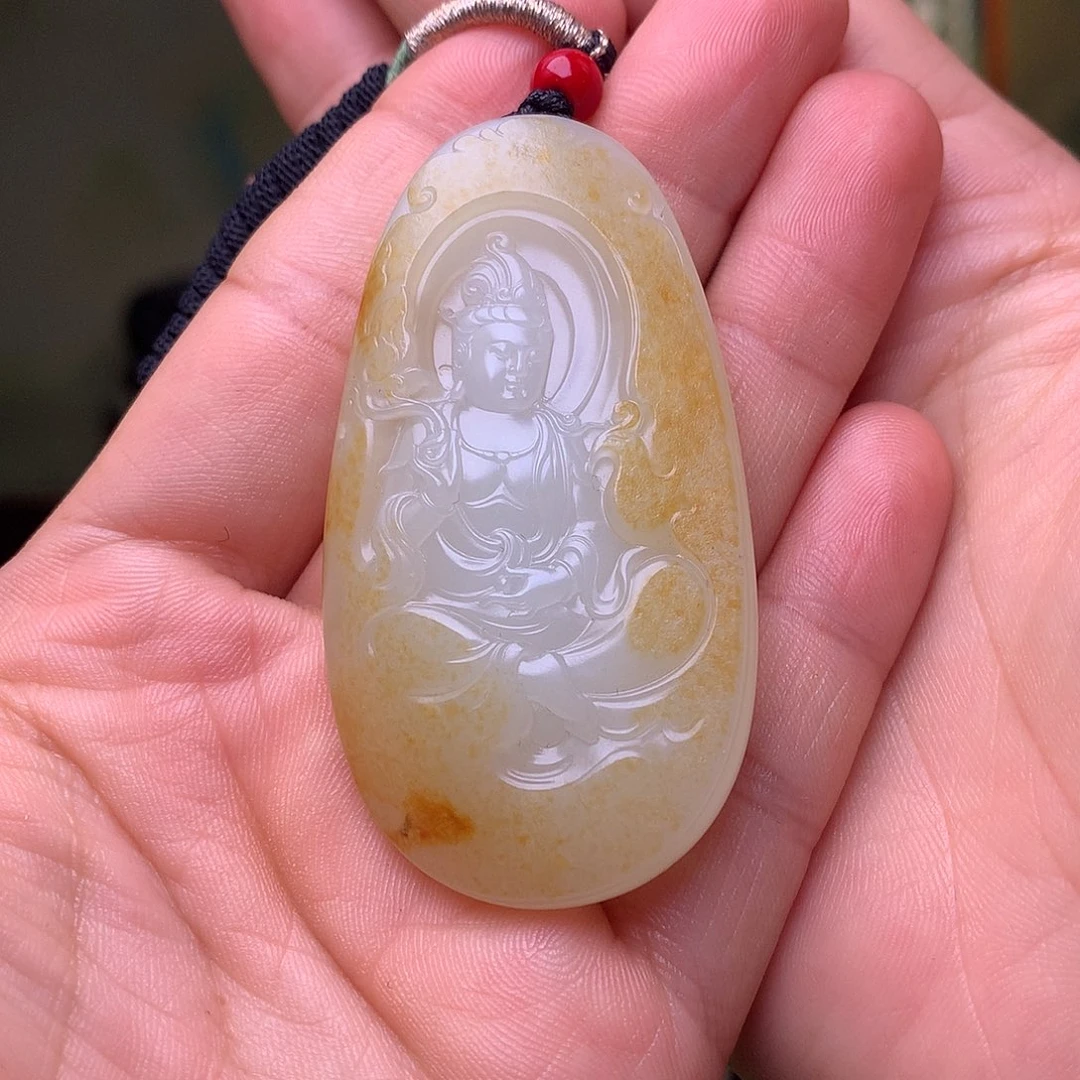 和田玉未镶嵌挂件