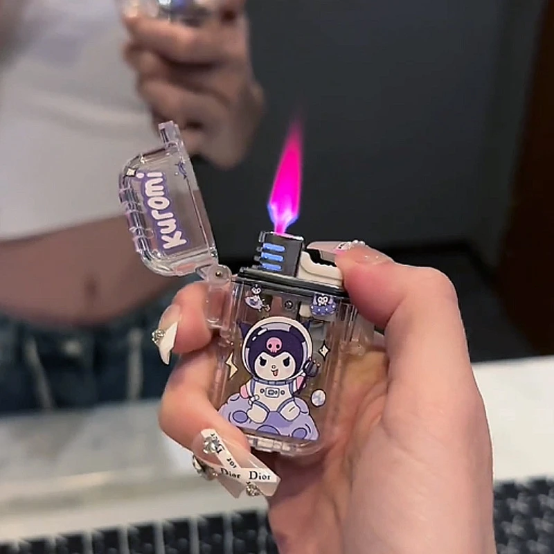 库洛米防水机卡通创意打火机白色透明打火机三丽鸥打火机礼物女