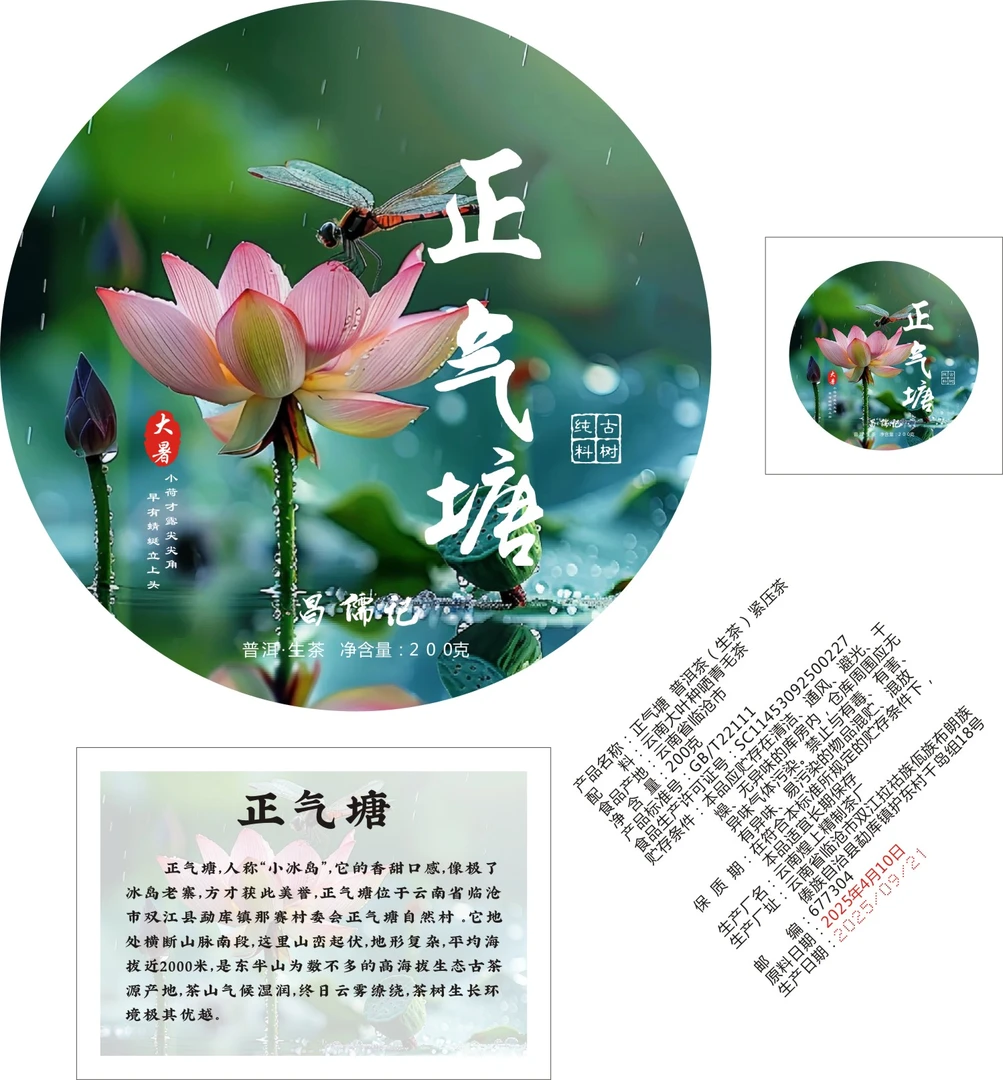 预售【正气塘古树】2025秋茶古树生茶 高山生态普洱茶纯料