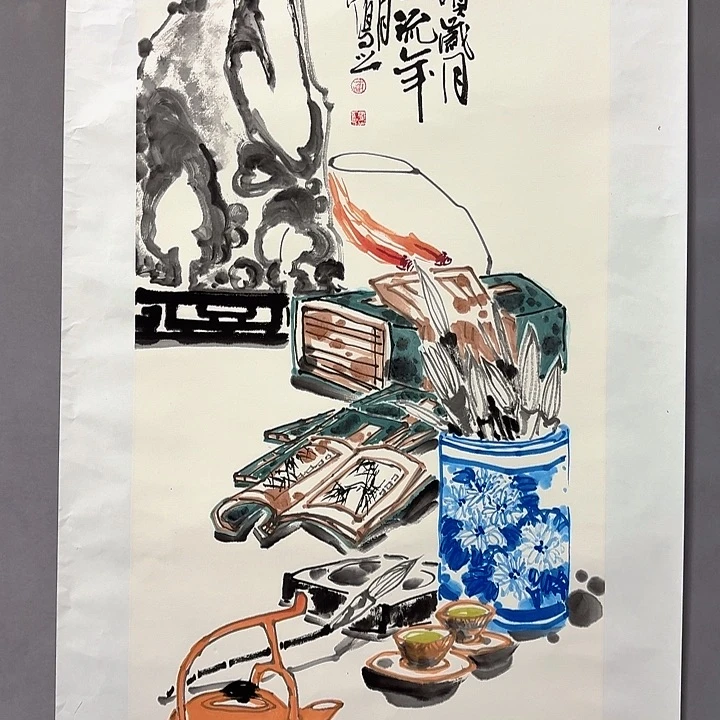 国画亲笔手绘放心去藏