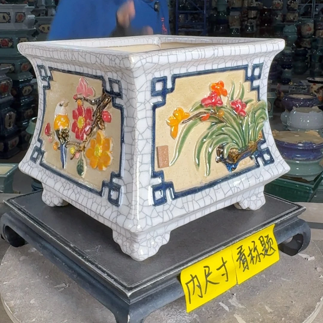 一风堂石湾花盆 内19*19