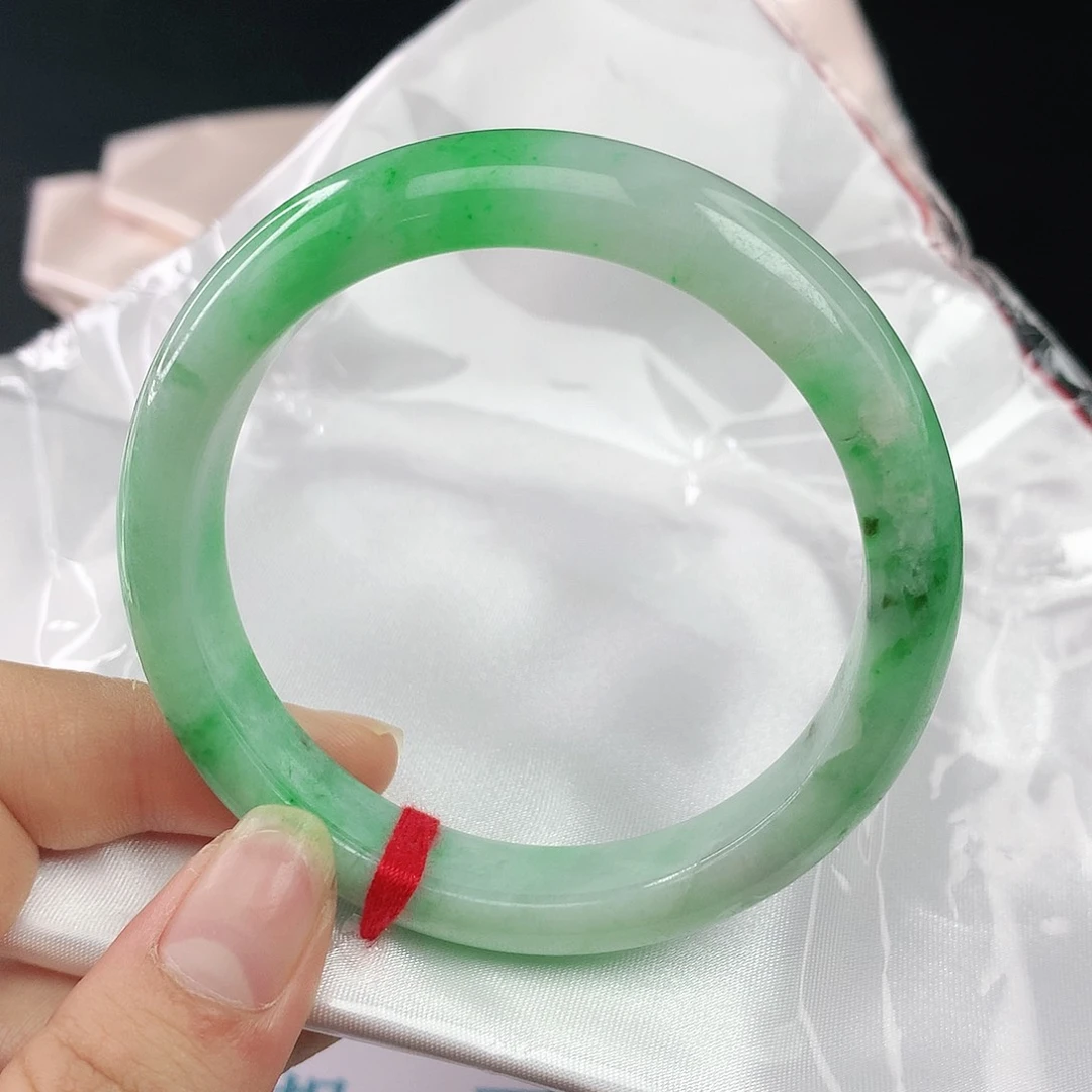 翡翠手镯未镶嵌正圈55.56 00355