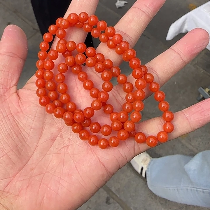 南红玛瑙未镶嵌颈饰卡6加