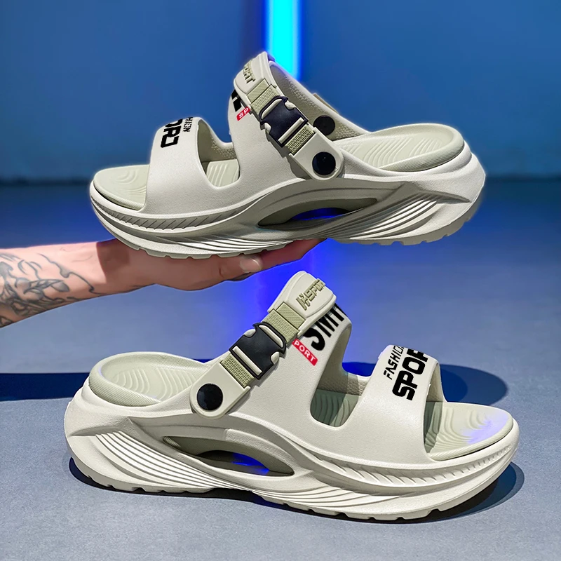 东方骆驼凉鞋男款夏季外穿防滑运动凉拖男士户外开车两用沙滩拖鞋