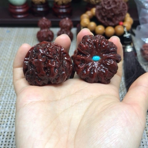 文玩核桃把件青蛙 38尺