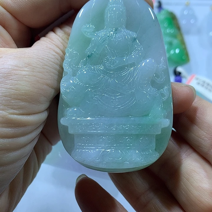 翡翠未镶嵌颈饰天然翡翠A货吊坠