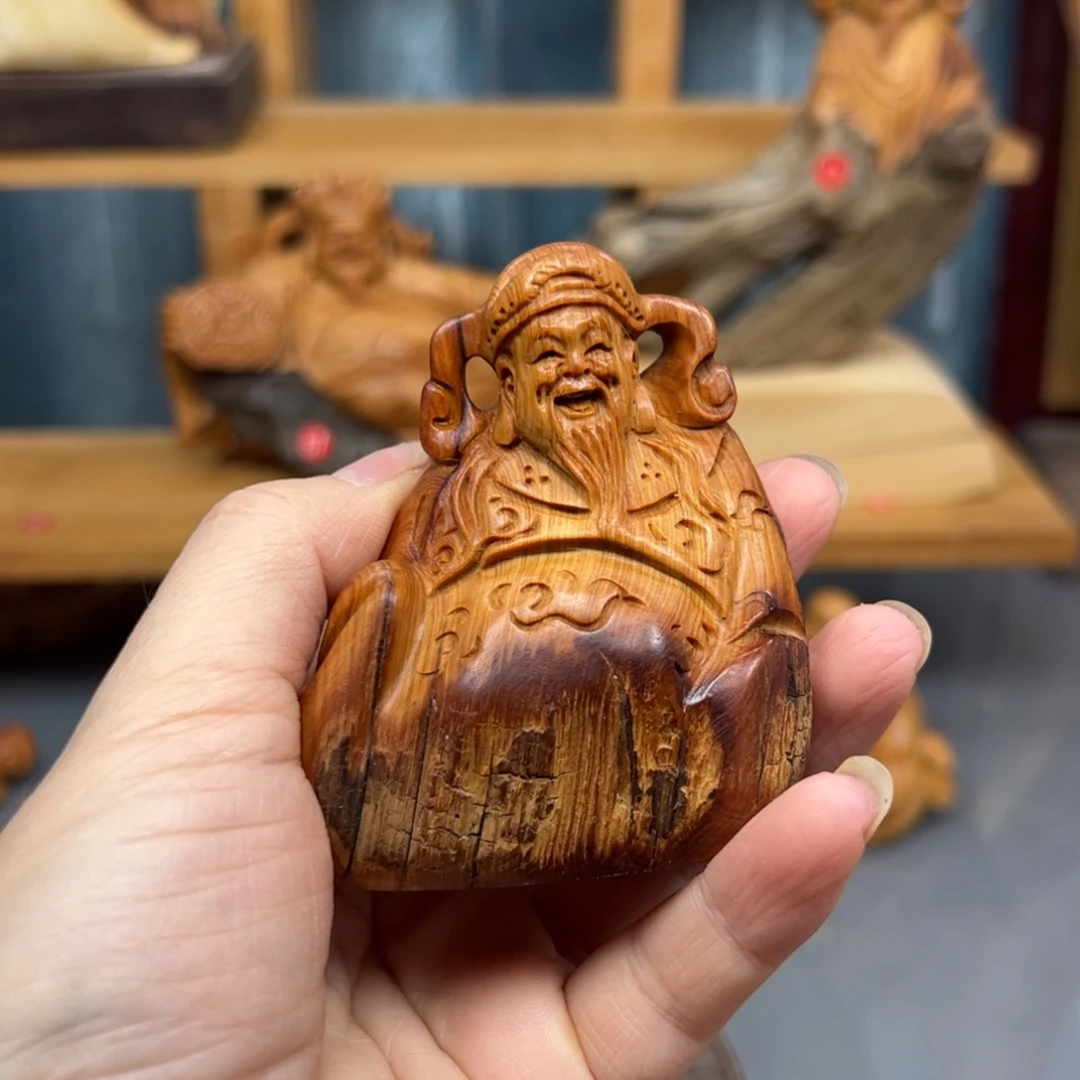 柏木崖柏木摆件手把件，16