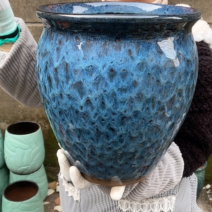 紫砂花盆正品口27高30