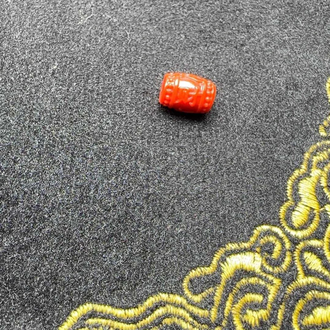 南红玛瑙未镶嵌珠子招财进宝桶珠