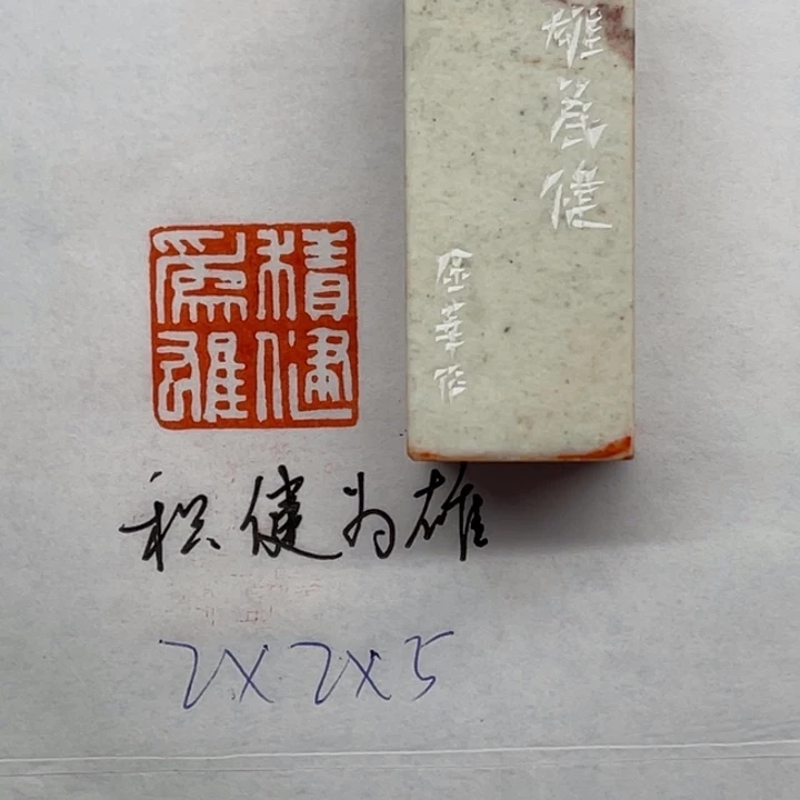 青田石印石积健为雄