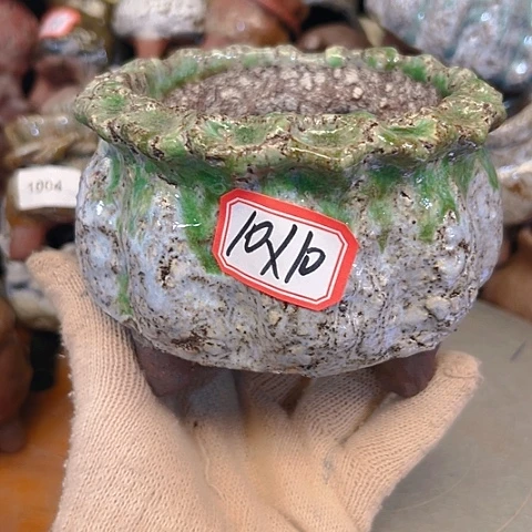 粗陶花盆手工花盆制作