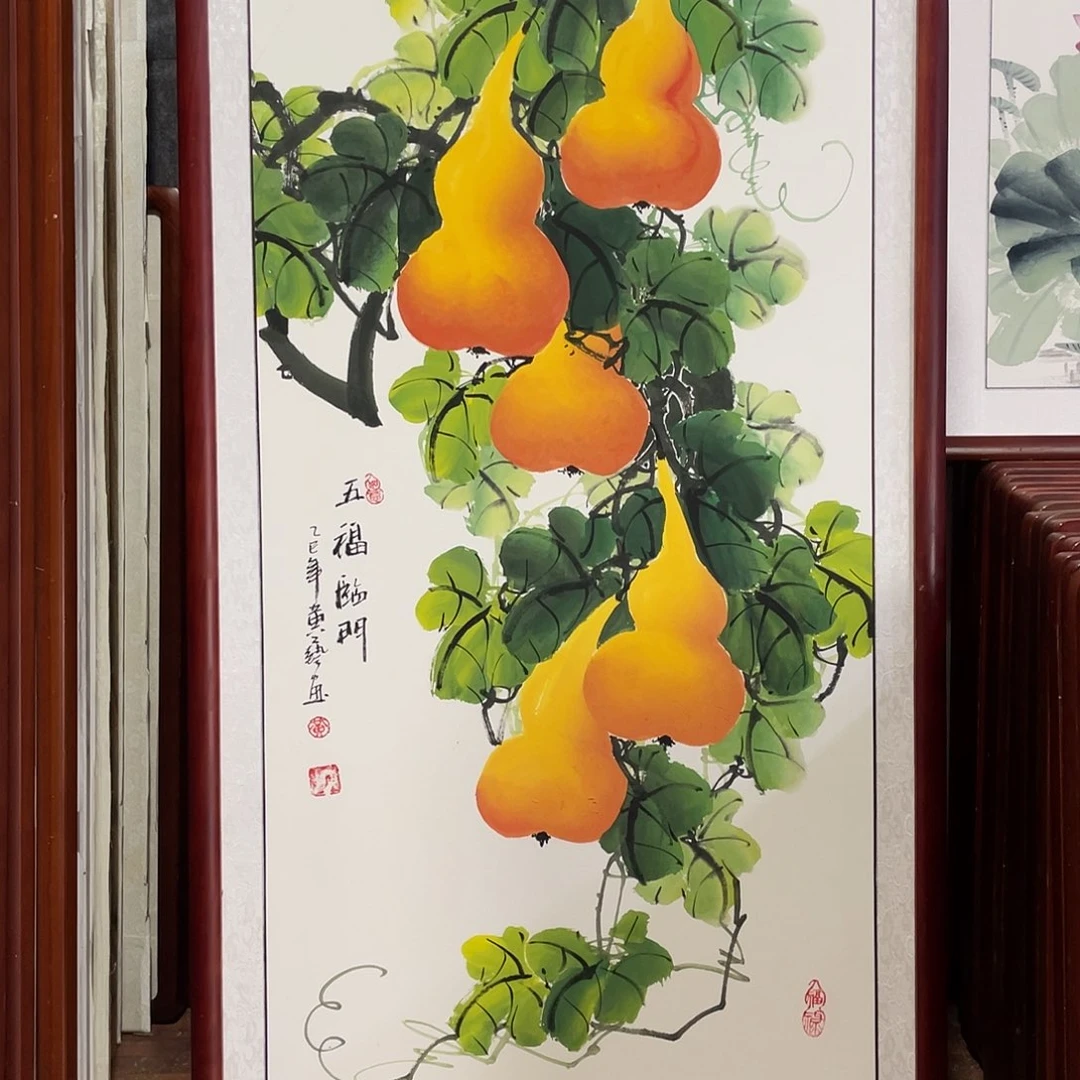 国画带框尺寸63*123厘米