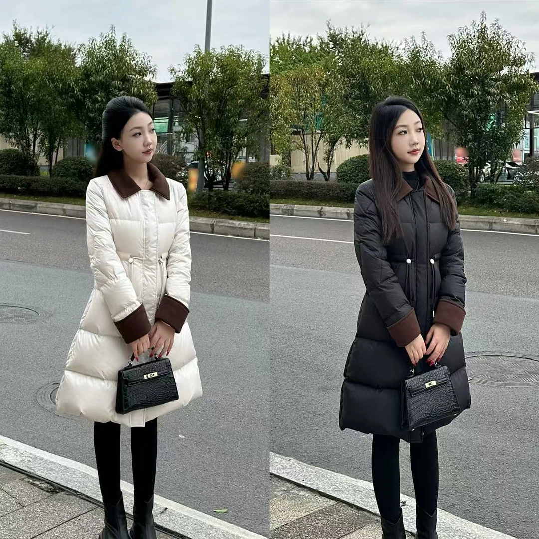 《布拉格之秋5082》琳琳小个子修身型收腰羽绒服韩版冬气质时尚女