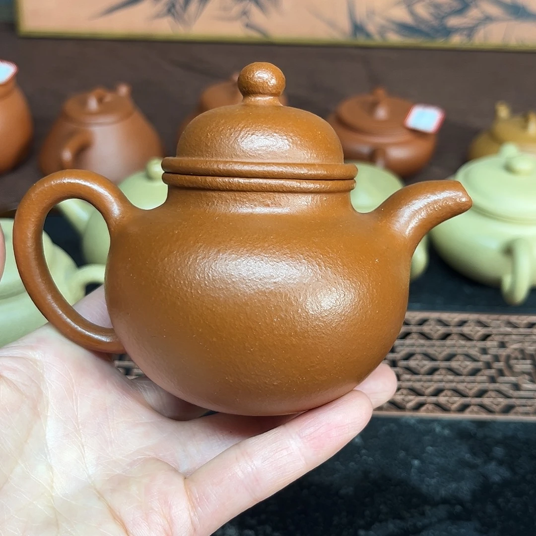 朱泥茶壶掇球180cc