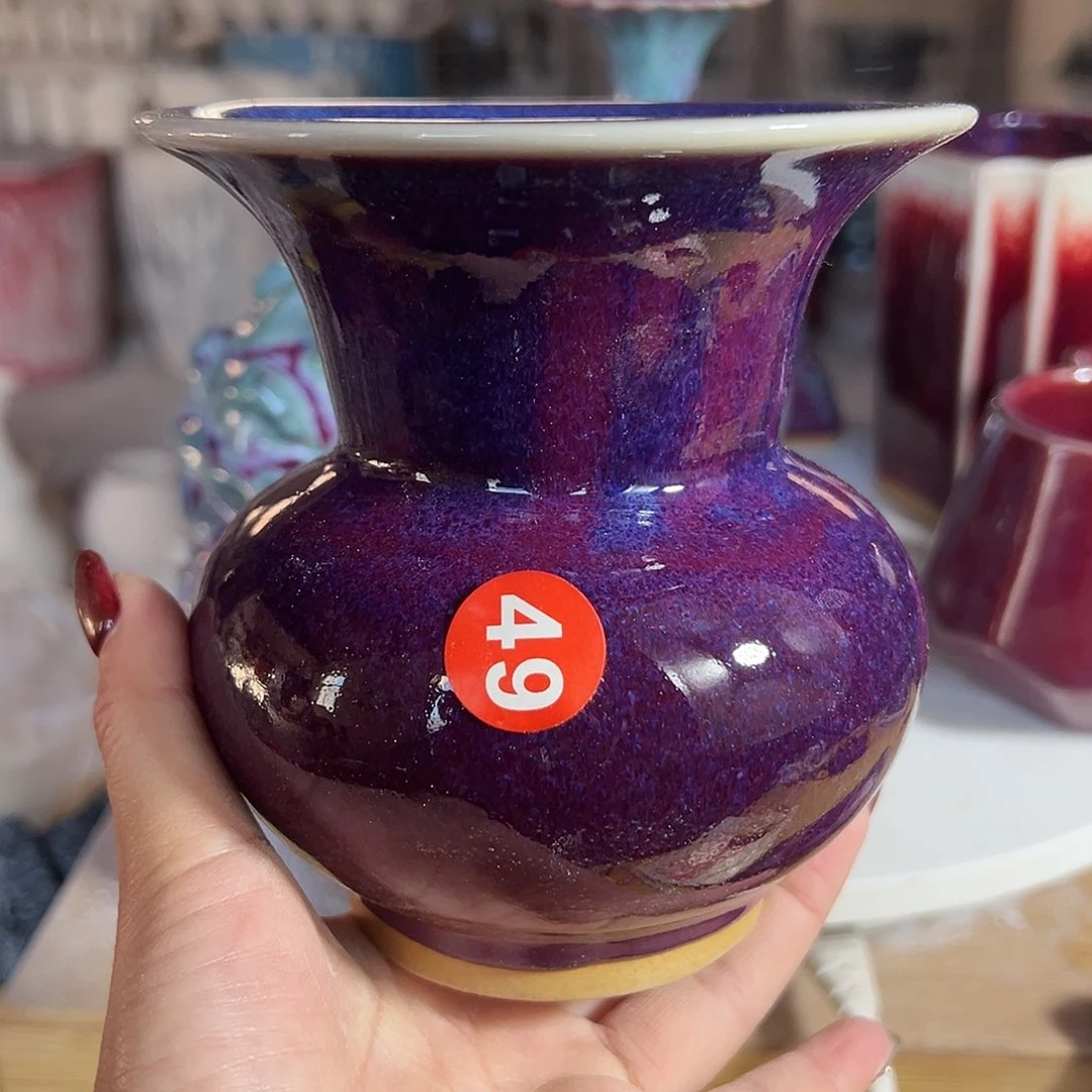 摆件郑家钧窑摆件微瑕