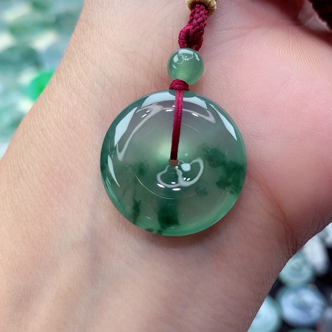 翡翠未镶嵌颈饰编号18尺寸23.1-5.9