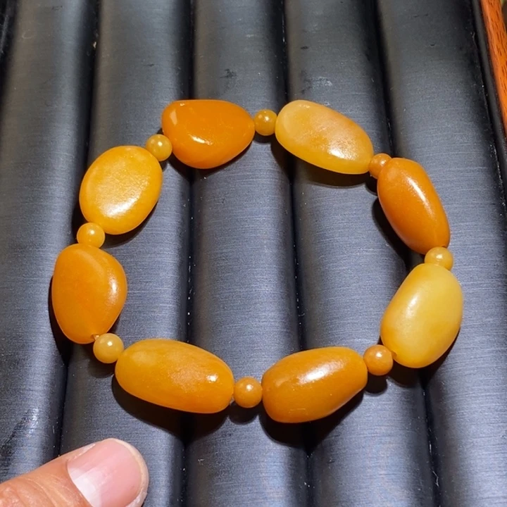 和田玉未镶嵌套链手串