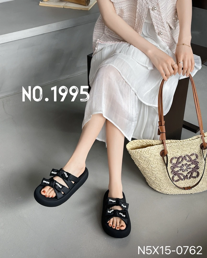 百搭网红蝴蝶防滑凉拖鞋女鞋一字拖圆头蝴蝶结时尚夏季露趾