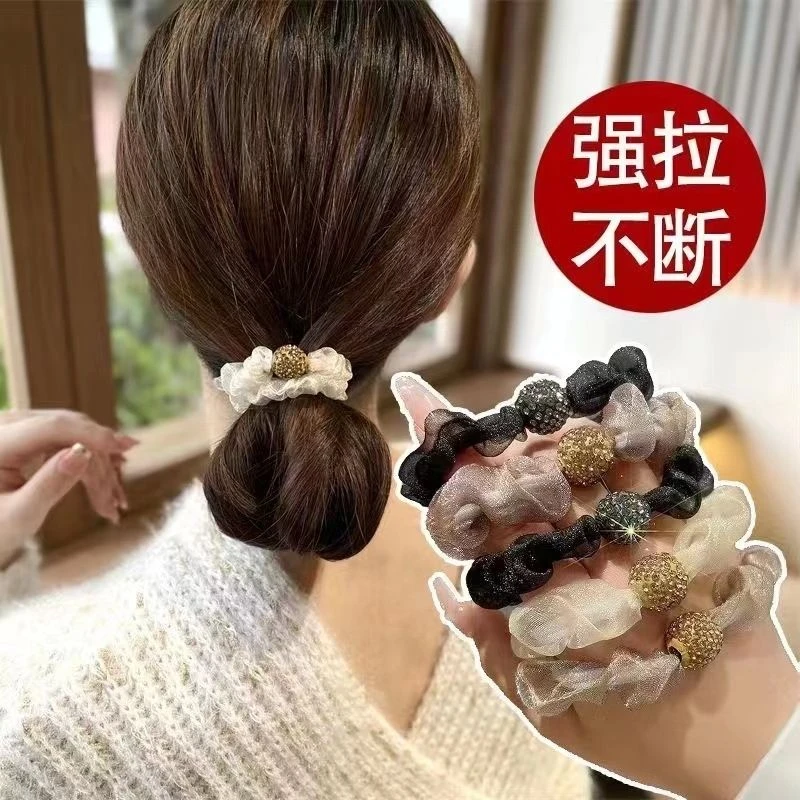 高颜值成人发绳闪光头绳扎头发高弹力高颜值网红耐用高弹力扎头绳