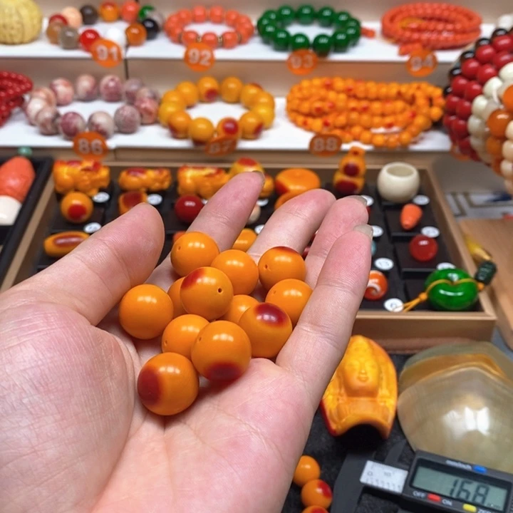 宇****✨精品原红鸿运当头12颗16