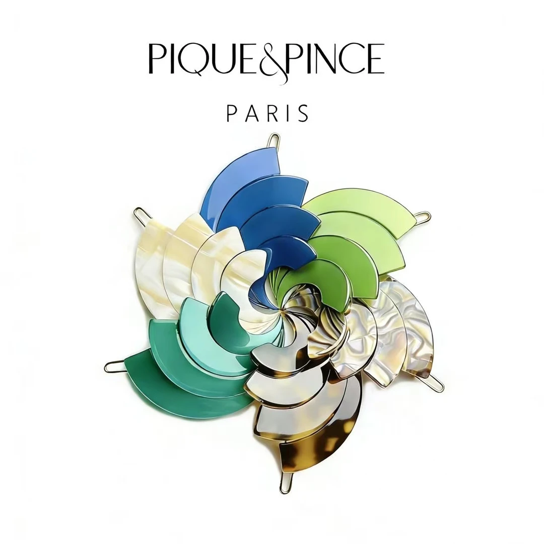 Pique&Pince经典珊瑚发夹欧美法式复古气质