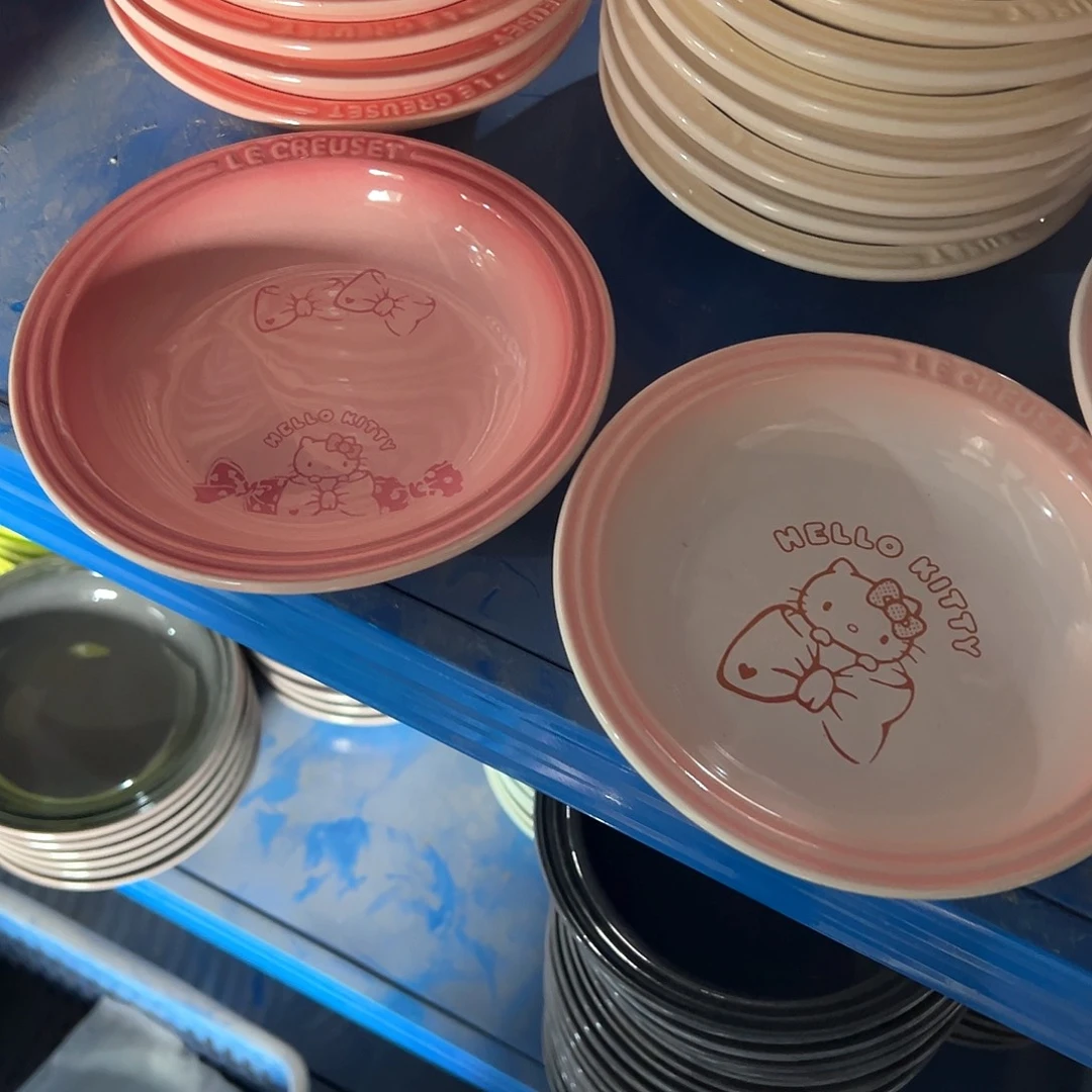 陶瓷 KT小草帽 粉白两个 浅粉两个